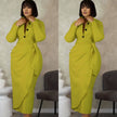 Elegant Long Sleeve Dress with Button Detail and Bow Accent