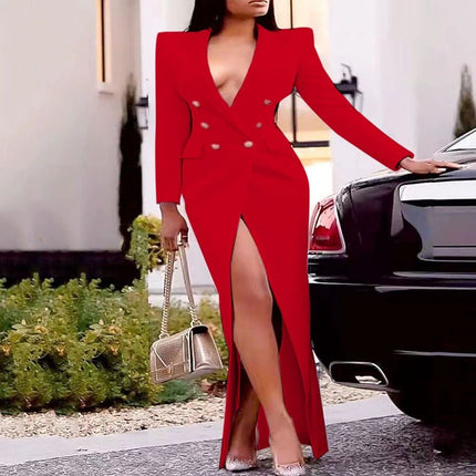 Spring Formal Long Sleave Suits Dress