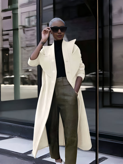 Fashion Long Double-Breasted Coat