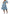 Traditional Flared Skirt Dress with Circular Motif Pattern