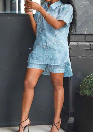 Twin Set Shirt and Shorts  Printed Floral