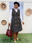 Plaid DoubleBreasted Midi Dress  Chic Style