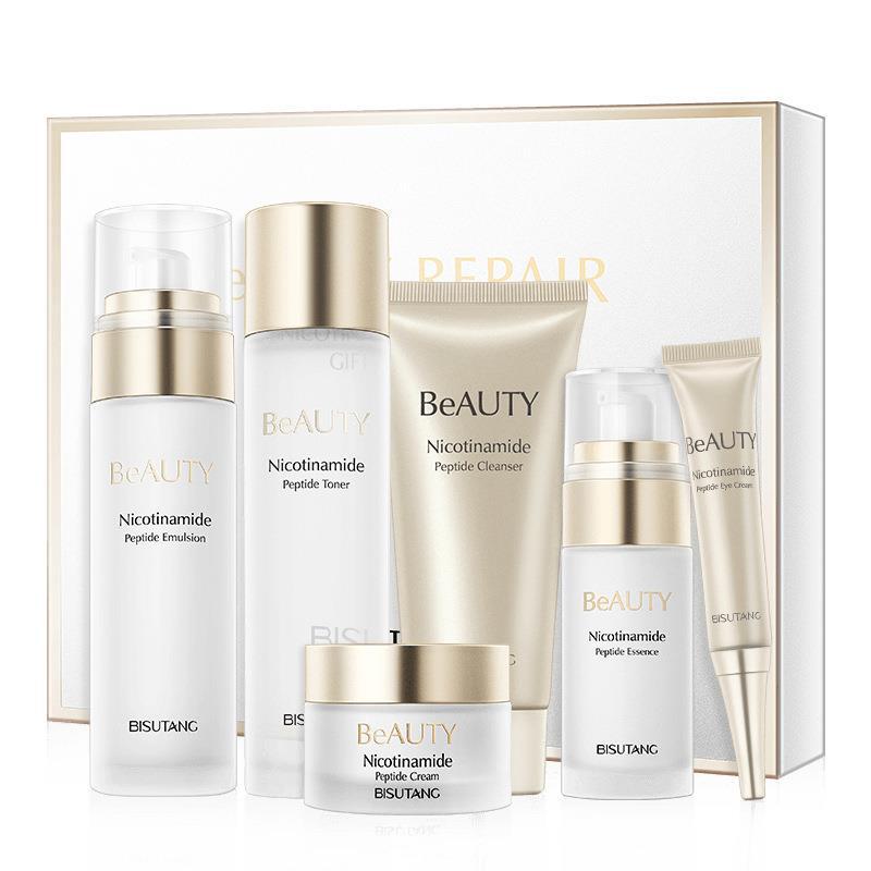 Nicotinamide Polypeptide Snow Skin Gift Box Six-Piece Facial Care Set Deep Cleansing Cosmetics