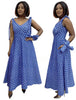 V-Neck Asymmetrical Hem A-Line Dress with Shoulder Straps