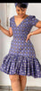 Short-Sleeve V-Neck Dress
