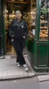 Sun Pattern Long-Sleeve Zip-Up Sweatshirt and Loose-Fit Jogger Pants Two-Piece Set