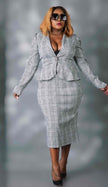 Checked Pattern Blazer