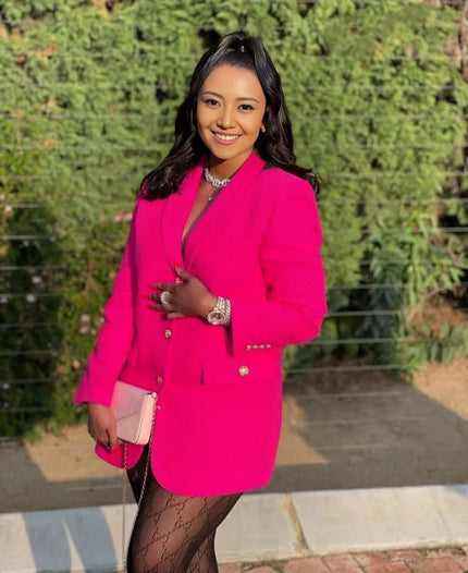 Double-Breasted Blazer Formal Casual Chic Outfit