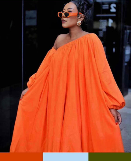 Loose-Fit Robe-Style Maxi Dress