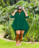 Casual Style Long-Sleeve Button-Up Shirt with Pleated Wide-Leg Pants