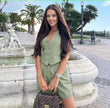 Solid Color Waistcoat Shorts Two-piece Set