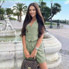 Solid Color Waistcoat Shorts Two-piece Set