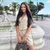 Solid Color Waistcoat Shorts Two-piece Set