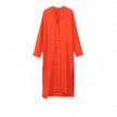 Button-Up Mid-Length Shirt Dress