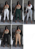 Women's High-Waisted Joggers with Elastic Waistband, Drawstring Detail, and Cuffed Ankles
