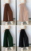 Women's High-Waist Pleated Pants with Bow Tie Detail and Elastic Waistband
