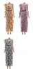 Women's Floral Pattern One-Shoulder Jumpsuit with Stylish Ruffle Details