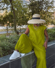 Sleeveless Wide-Leg Jumpsuit with Crew Neckline in Casual Style