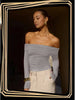Women's Off-Shoulder Ruched Long-Sleeve Top
