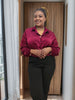 Women's Long Sleeve Bow Tie Blouse