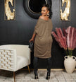 Loose Off-Shoulder Long Sleeve Casual Dress