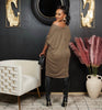 Loose Off-Shoulder Long Sleeve Casual Dress