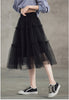 Mid-Length Layered Tulle Skirt