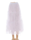 Mid-Length Layered Tulle Skirt