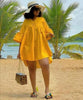 Beachwear Short-Sleeved Knee-Length Dress