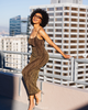 Minimalist Spaghetti Strap Bodycon  Maxi Dress