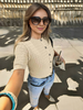Sleeveless Buttoned Vest Knitted Top with Front Pockets