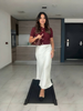 Sleeveless Buttoned Vest Knitted Top with Front Pockets