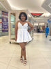 Women's Sleeveless V-Neck Ruffled Mini Dress with Tiered Skirt