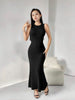 Slim-Fit Long Knitted Dress