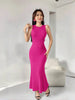 Slim-Fit Long Knitted Dress