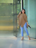 Asymmetrical Hem Knit Top, Minimalist Loose Fit, Effortless Chic Style