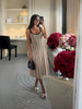 Women's Knitted Vertical Striped Dress