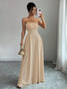 Elegant Pleated Maxi Dress for Events