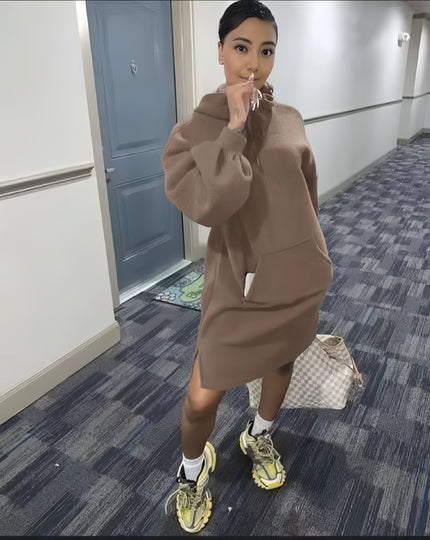 Casual Hoodie Front Pocket Long Sleeve Relaxed Fit