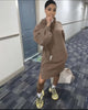 Casual Loose-Fit Hoodie - Front Pocket Design and Long Sleeve Features