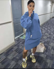 Casual Loose-Fit Hoodie - Front Pocket Design and Long Sleeve Features
