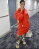 Casual Loose-Fit Hoodie - Front Pocket Design and Long Sleeve Features