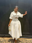 Twin Set Asymmetrical Skirt Midi Dress