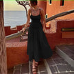 Sleeveless Smocked Bodice Dress with Flared Hem