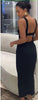 Sleeveless Ribbed Texture Knit Dress with Elegant Mid-Calf Length