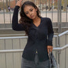 Women's Classic Buttoned Knitted Cardigan with Casual Pocket Details