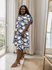 Geometric Pattern Loose Dress