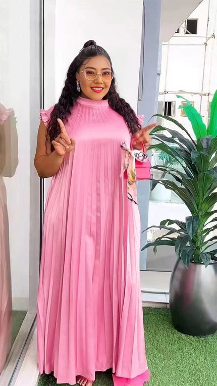 Long Pleated Dress