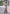 Women's Floral Print Long Dress with Red Trim, V-neck, Long Sleeves, Side Slit