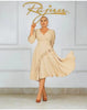 Long-Sleeve Ruffle Collar Dress